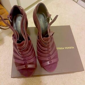 Bottega Veneta snake skin high heels